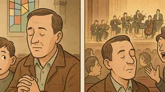 Witz: Papa, warum betest du nur?