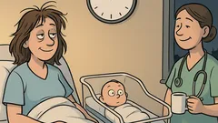 Witz: Mama, wann bin ich geboren?